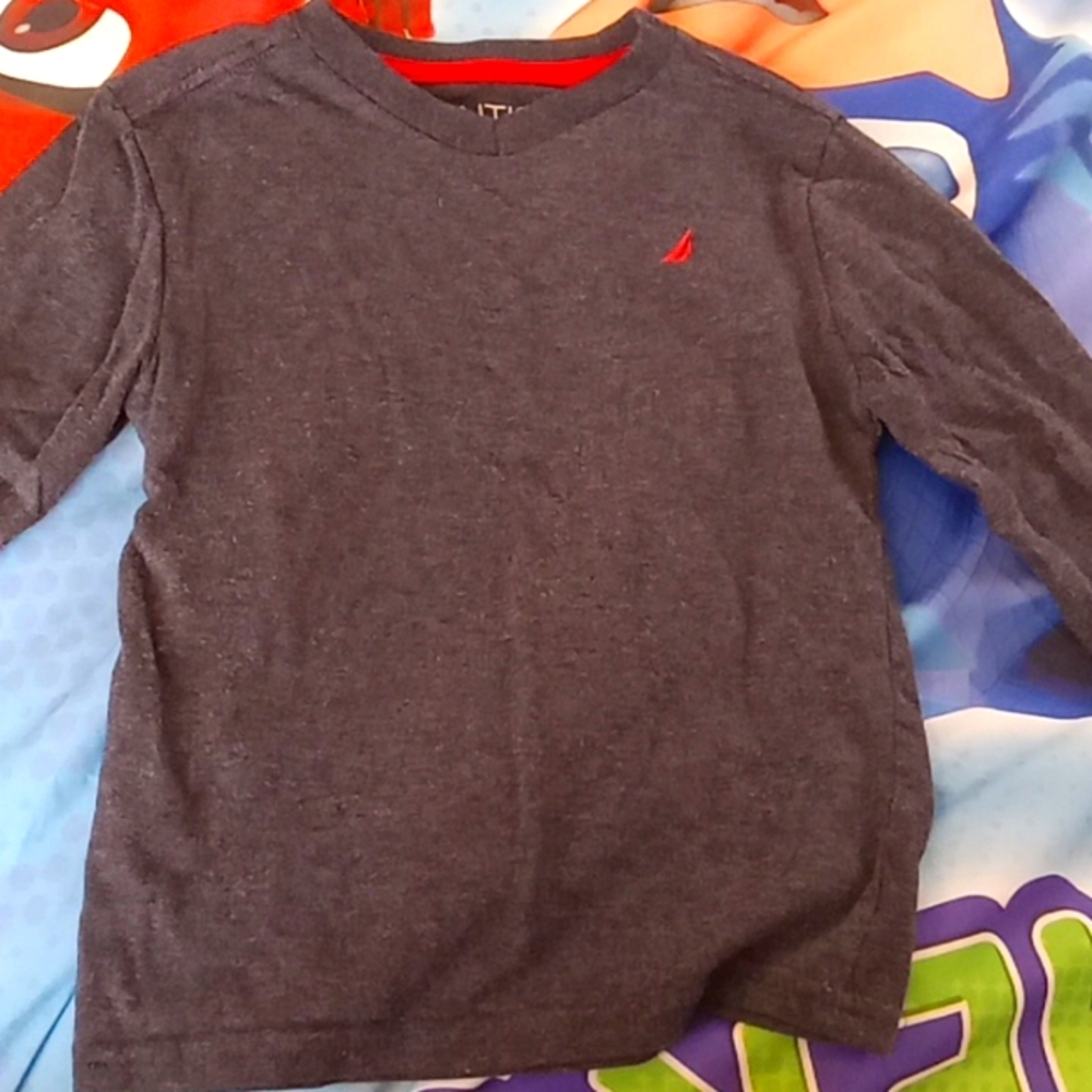 Boys long sleeve nautical shirt